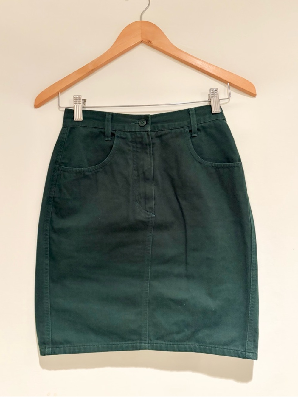 United Colors Of Benetton Dark Green Pencil Skirt